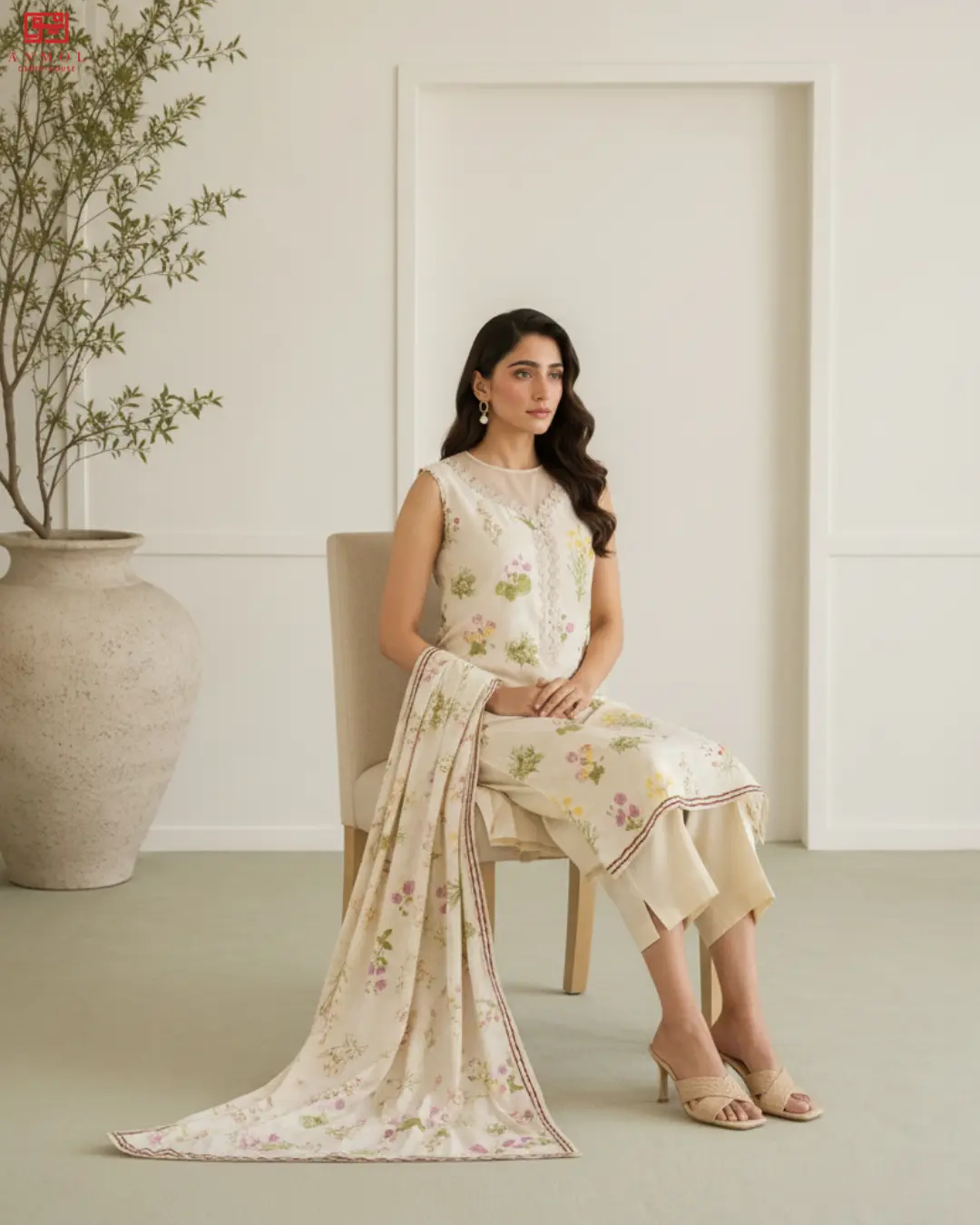 ZELLBURY – Premium 100% Pure 3 Piece Elegant Lawn Suit - Image 3