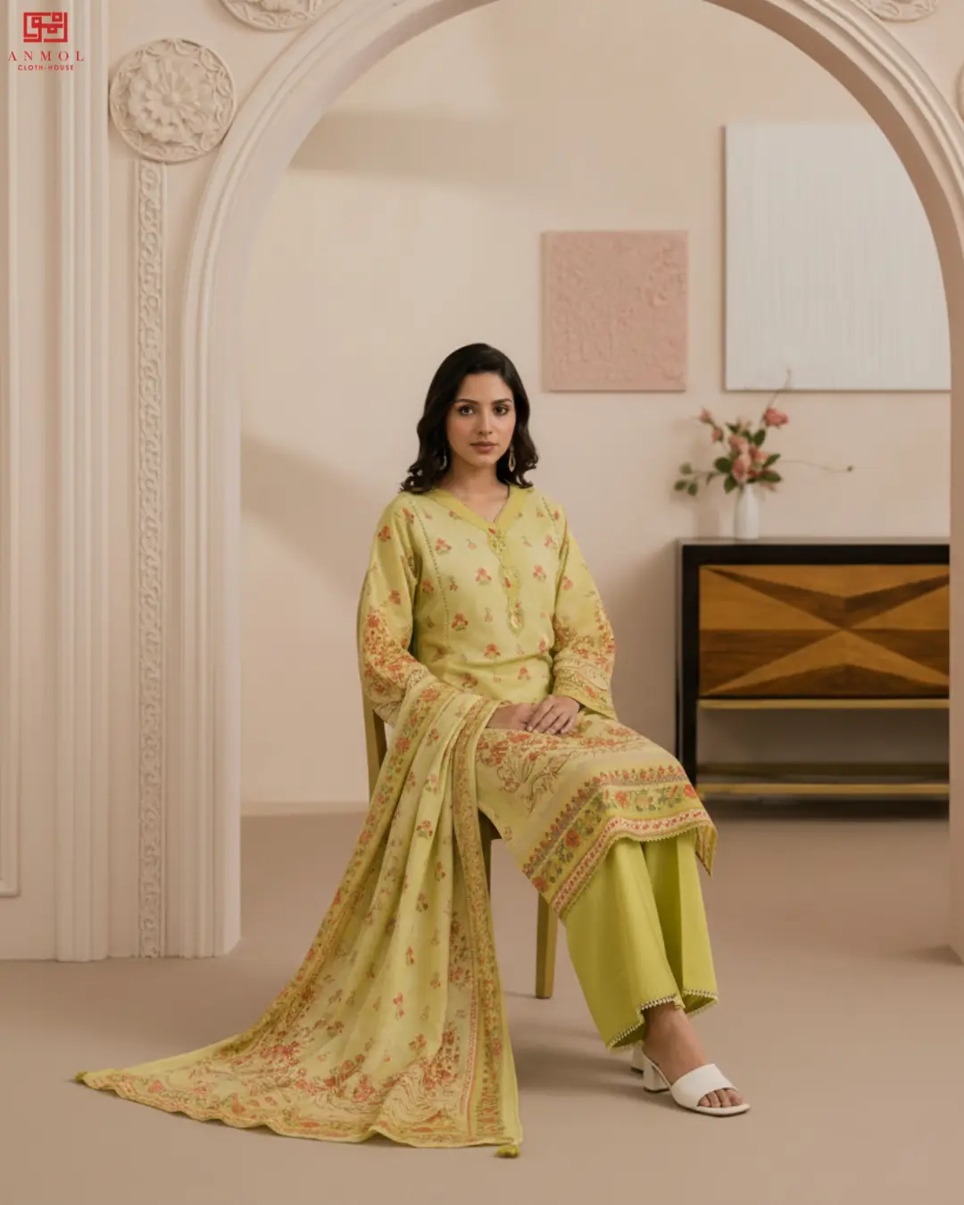 ZELLBURY – Premium 100% Pure 3 Piece Trending Lawn Suit