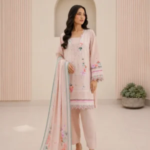 ZELLBURY – Premium Design 100% Pure Lawn 3 Piece Suit