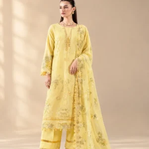 Women's Top-Notch Embroidered 3 Piece Lawn Suit By MAHAY