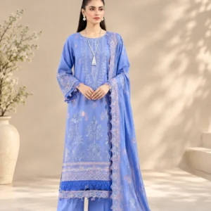 MAHAY Women's Premium Embroidered Lawn - 3 Piece Suit